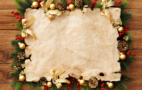 Шаблон поздравительной новогодней открытки