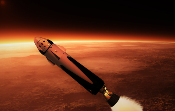 Полет ракеты на Марс 
