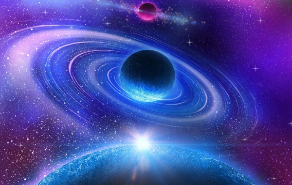 Космическая галактика планета Нептун