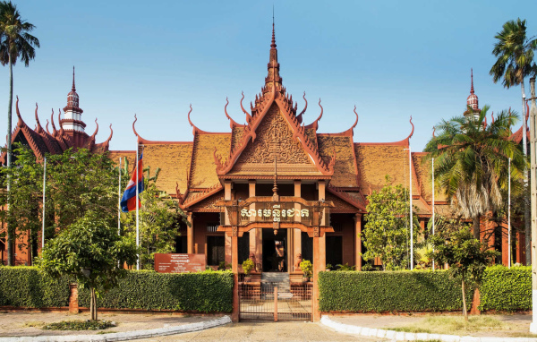 Музей  в городе Пномпень, Камбоджа 