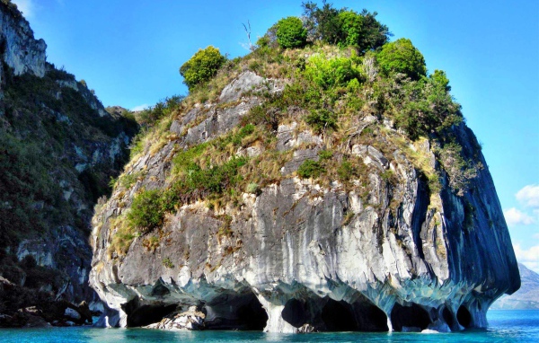 Необычная мраморная пещера, Чили 