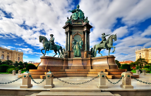 Beautiful monument to Maria Theresa, Vienna. Austria