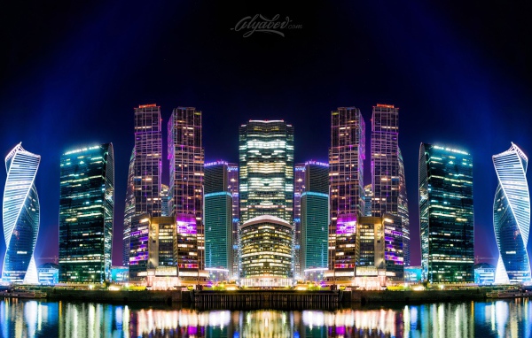 Ночная Москва, Россия 