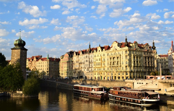 Старинная архитектура города Прага. Чехия