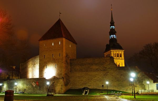 Viru gate of the medieval fortress, Tallinn. Estonia