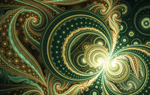 Красивый необычный фрактальный рисунок 