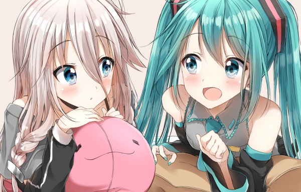 Две девушки аниме разговаривают 