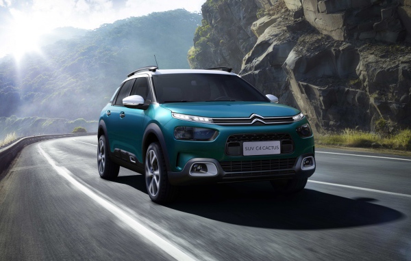 Внедорожник Citroen C4, 2018 на фоне гор