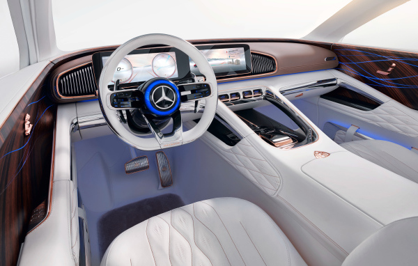 Leather interior of the car Mercedes Maybach Ultimate Luxury, 2018