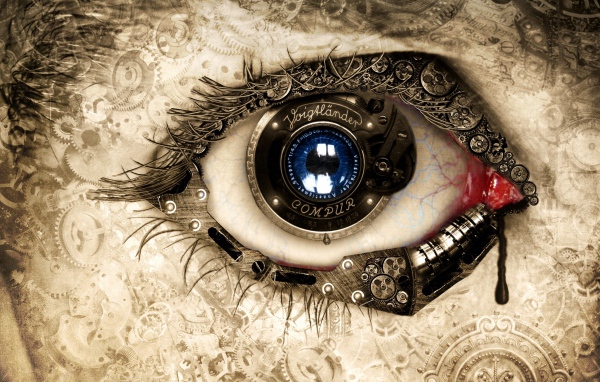 Глаз с механизмом часов