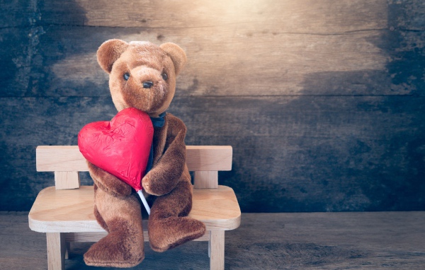 Мягкая игрушка медведь с сердцем