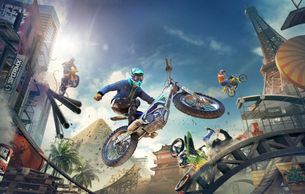Постер новой гоночной игры Trials Rising, 2019