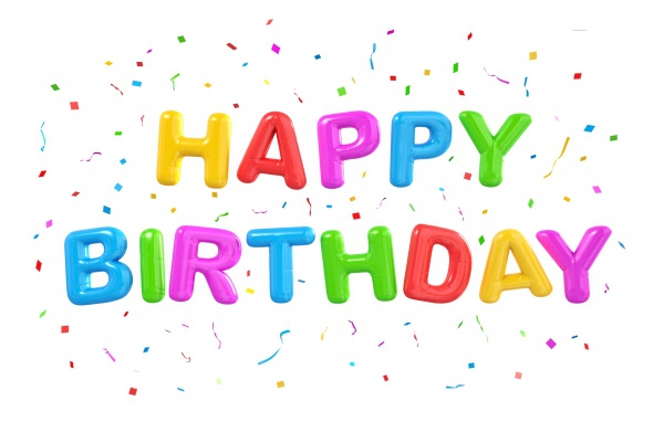 Разноцветные воздушные шары на день рождения на белом фоне