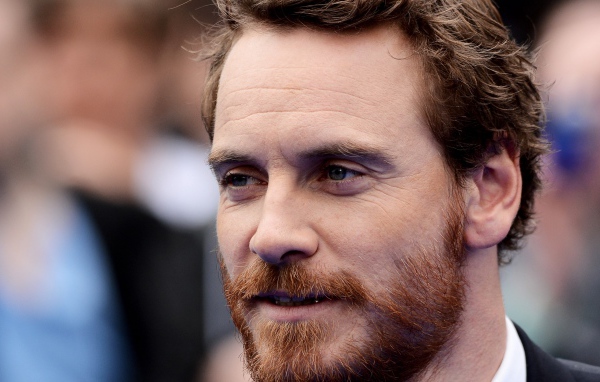 Актер Майкл Фассбендер с бородой