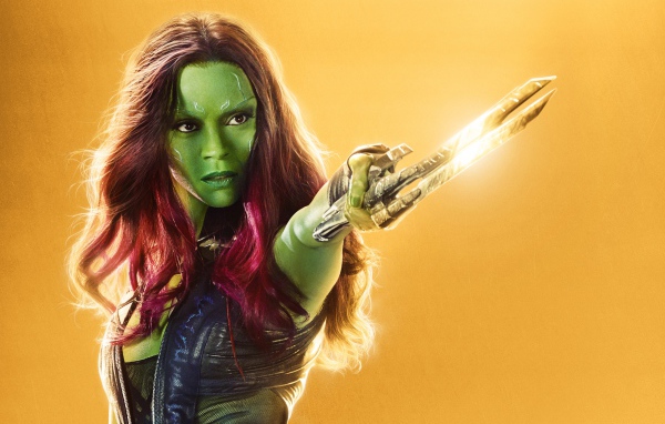 Гамора, персонаж фантастического фильма Мстители: Война бесконечности