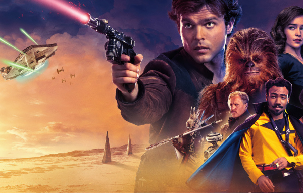 Постер нового фильма Соло. Звёздные войны. Истории, 2018
