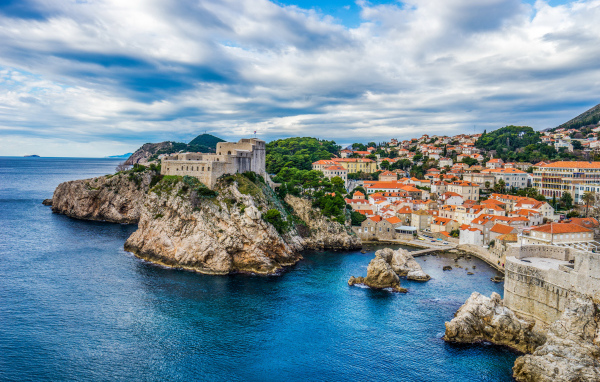 Город Дубровник побережье Хорватия