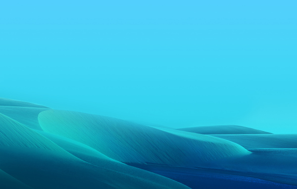 Абстрактные ландшафты на голубом фоне