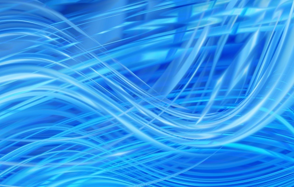 Яркие голубые абстрактные волны 