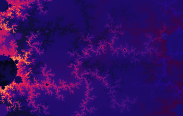 Морозный фрактальный рисунок 