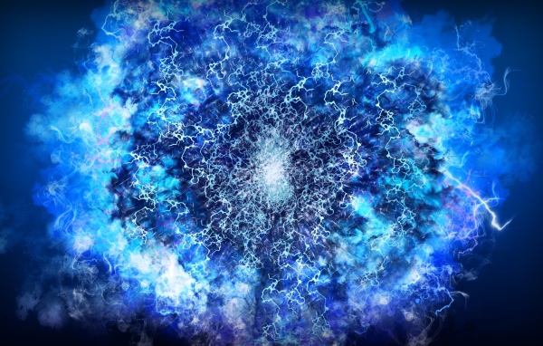 Неоновая абстрактная вспышка 