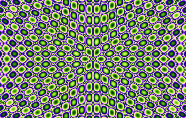 Красивый узор с оптической иллюзией 