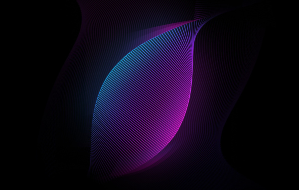 Неоновые сети на черном фоне