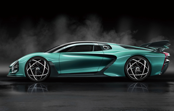 Быстрый автомобиль Hongqi S9 2020 года вид сбоку 