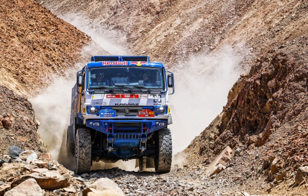 Sports Kamaz off-road at the rally competition