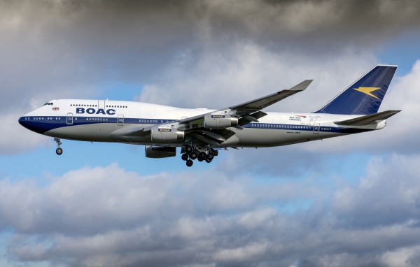 Пассажирский самолет Boeing 747-400 авиакомпании British Airways