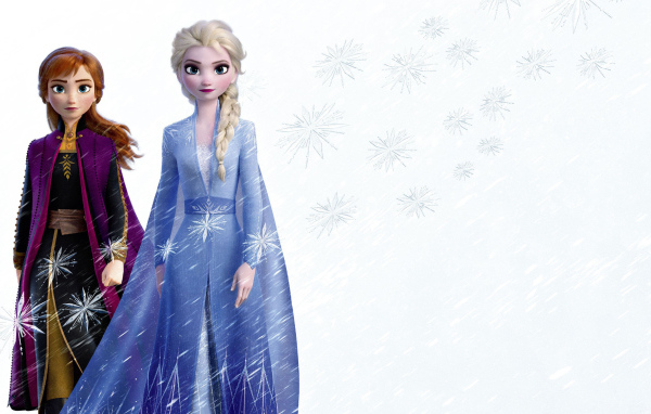 Анна и Эльза персонажи мультфильма Холодное сердце 2