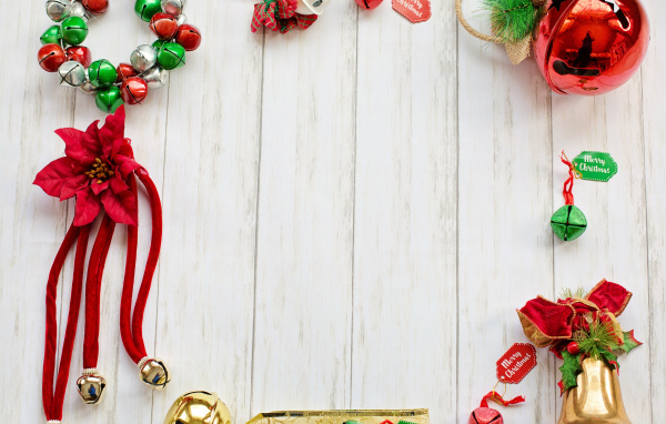 Шаблон для поздравительной открытки на Рождество