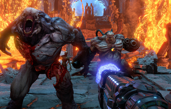 Кадр компьютерной игры DOOM Eternal, 2019