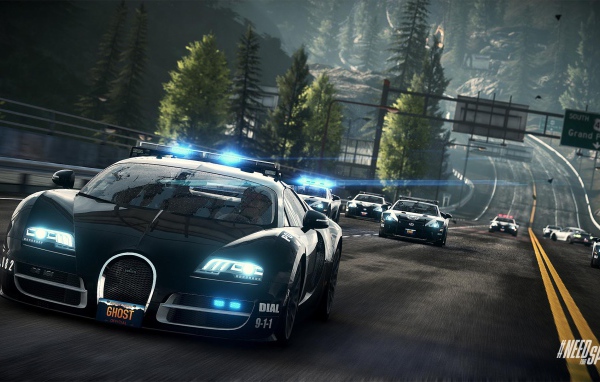 Полицейский Bugatti Veyron игра Need For Speed 