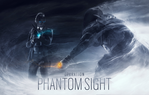 Poster for the computer game Rainbow Six Siege: Operation Phantom Sight, 2019