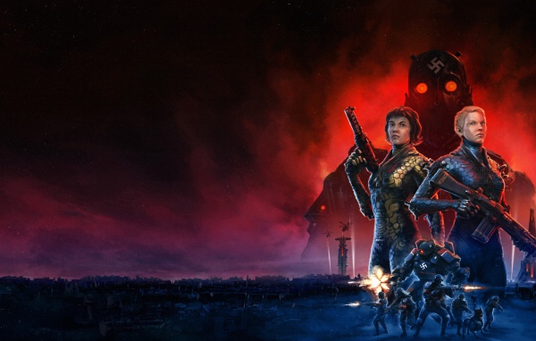 Постер новой компьютерной игры Wolfenstein. Youngblood, 2019