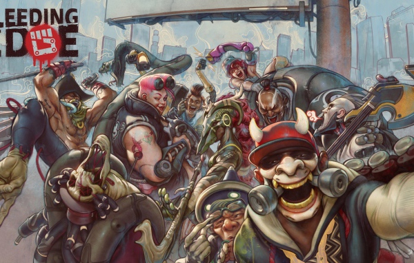 Постер компьютерной игры Bleeding Edge, 2019 года