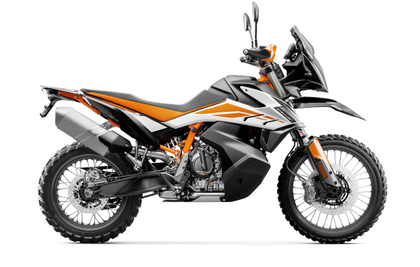 Мотоцикл KTM  790 Adventure R, 2019 года на белом фоне