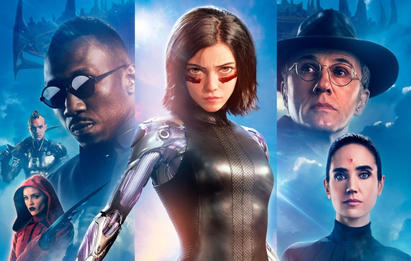 Постер нового фильма Алита: Боевой ангел, 2019