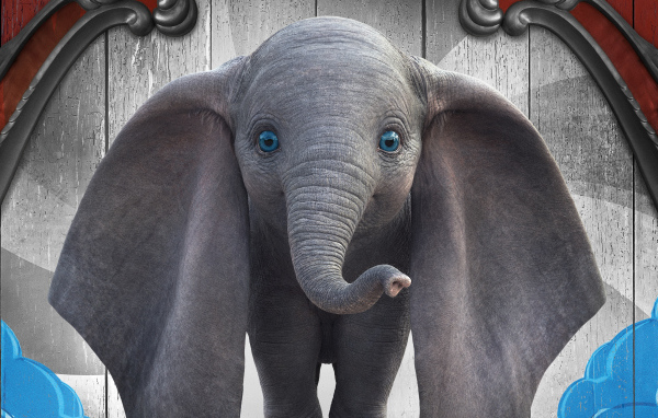 The elephant character in the film Dumbo, 2019