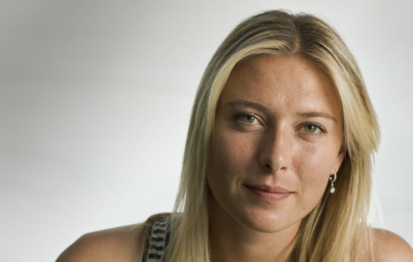 Российская теннисистка Мария Шарапова лицо крупным планом