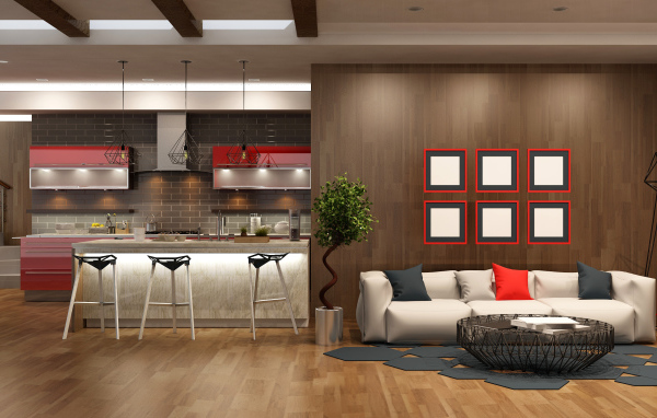 Квартира студия в стиле минимализм