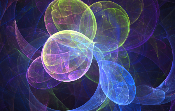 Красивые абстрактные неоновые шары 