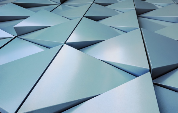 Large gray triangles 3D graphics