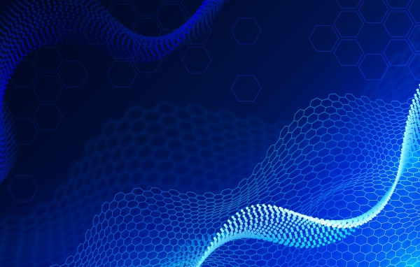 Неоновые абстрактные соты