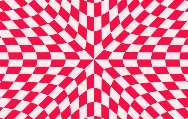 Красно - белый рисунок иллюзия 
