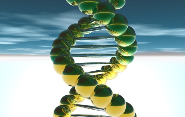 Спираль ДНК 3д графика