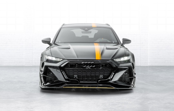 Автомобиль Mansory Audi RS 6 Avant 2020 года вид спереди 