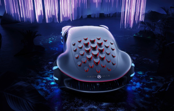 Автомобиль Mercedes-Benz VISION AVTR 2020 года вид сзади