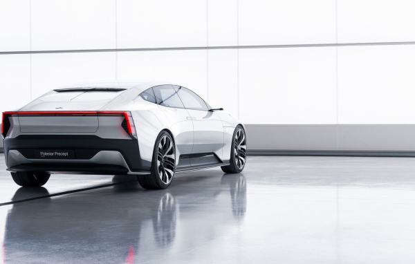 Автомобиль Polestar Precept 2020 года вид сзади